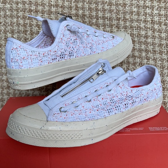 Converse Chuck 70 OX White/Bright Poppy/Egret WMNS - Picture 9 of 16